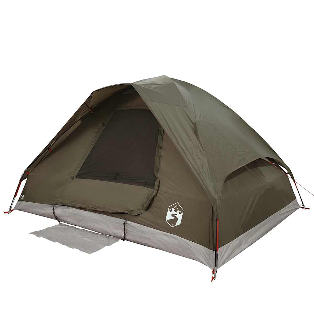 Koepeltent 4-persoons waterdicht bruin is nu te koop bij PeponiXL, paradijselijk wonen!