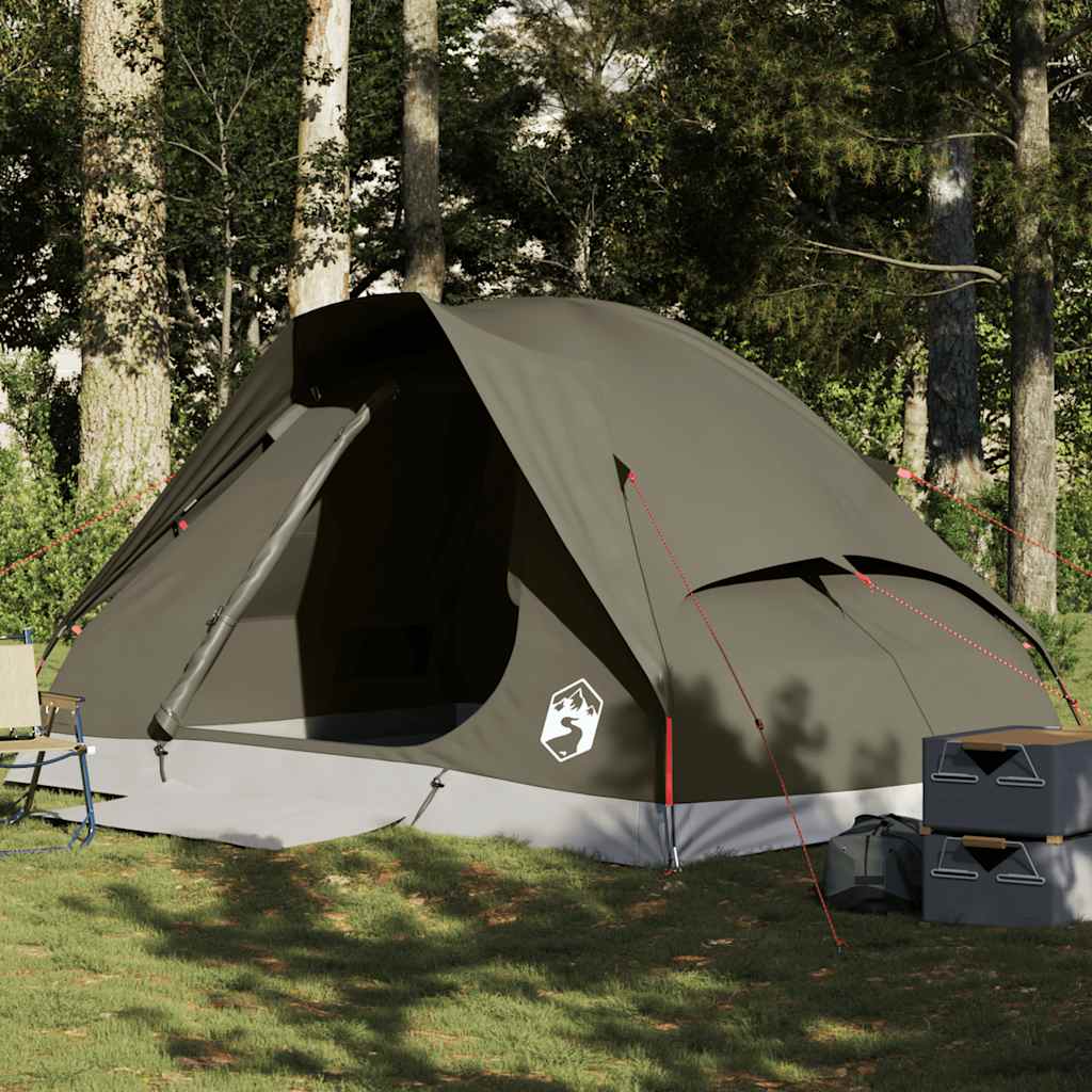 Koepeltent 4-persoons waterdicht bruin is nu te koop bij PeponiXL, paradijselijk wonen!