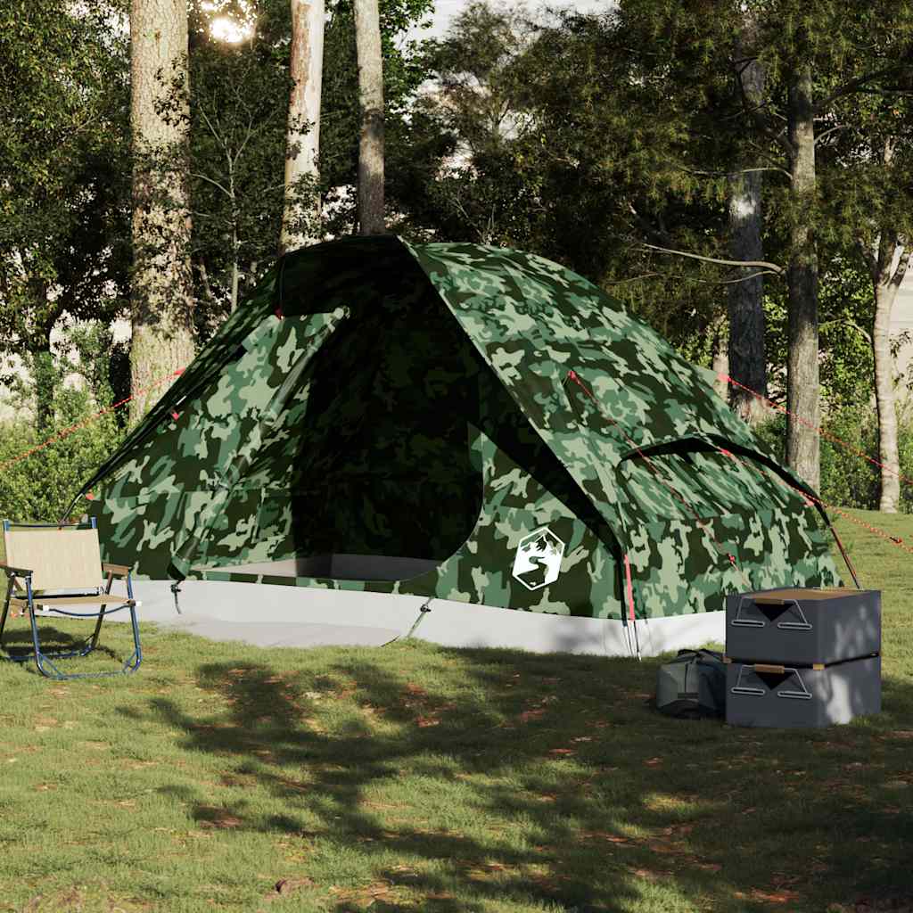 Koepeltent 6-persoons waterdicht camouflage is nu te koop bij PeponiXL, paradijselijk wonen!