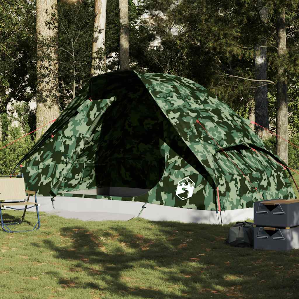 Koepeltent 6-persoons waterdicht camouflage is nu te koop bij PeponiXL, paradijselijk wonen!