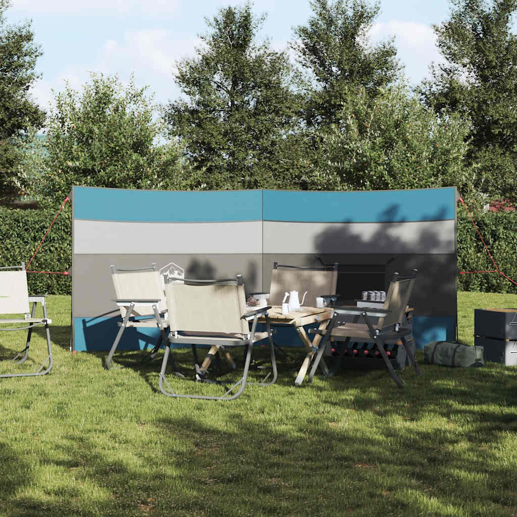 Windscherm camping waterdicht 340x130 cm blauw is nu te koop bij PeponiXL, paradijselijk wonen!