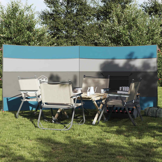 Windscherm camping waterdicht 340x130 cm blauw is nu te koop bij PeponiXL, paradijselijk wonen!