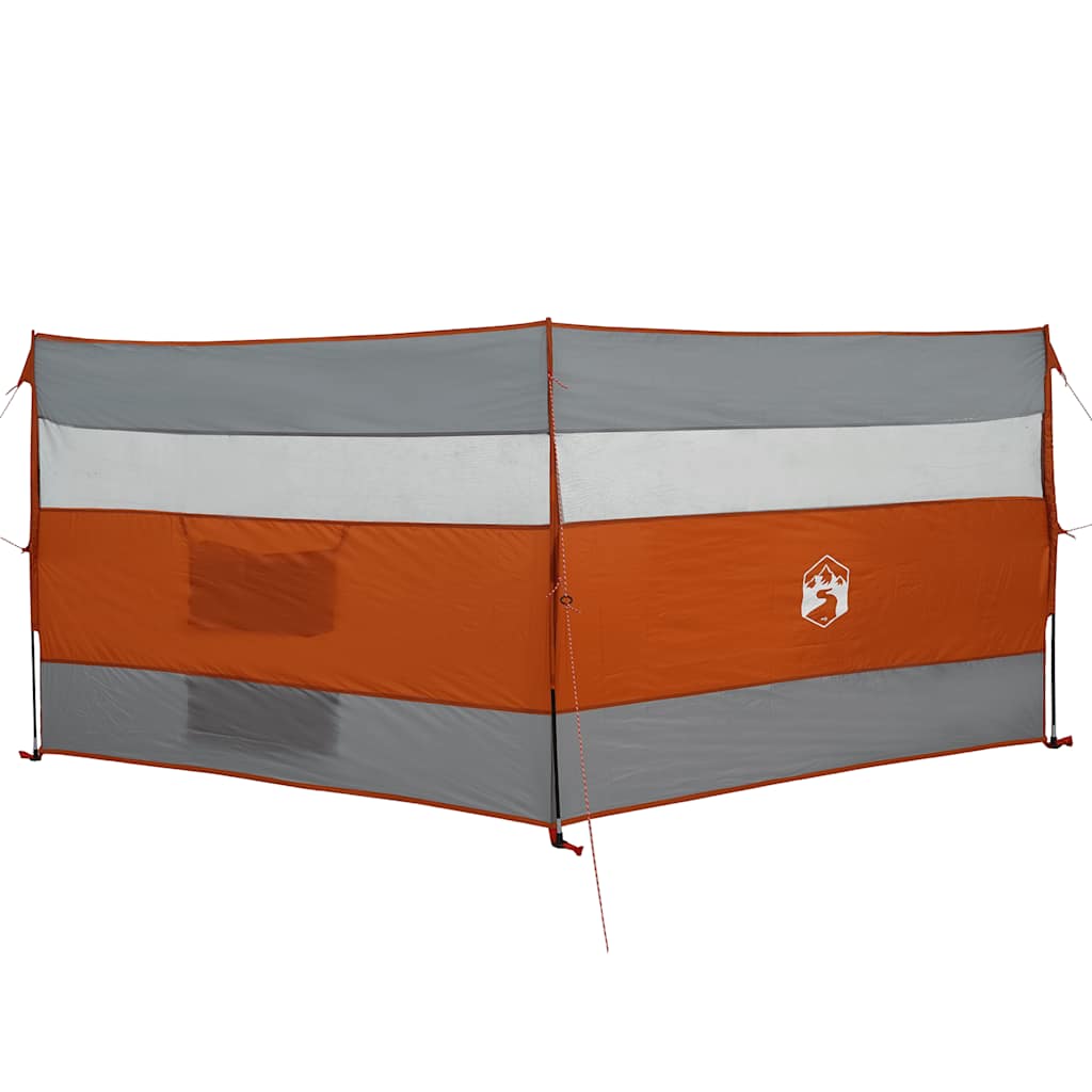 Windscherm camping waterdicht 340x130 cm grijs en oranje is nu te koop bij PeponiXL, paradijselijk wonen!
