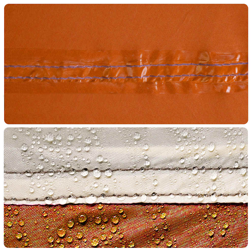 Windscherm camping waterdicht 340x130 cm grijs en oranje is nu te koop bij PeponiXL, paradijselijk wonen!