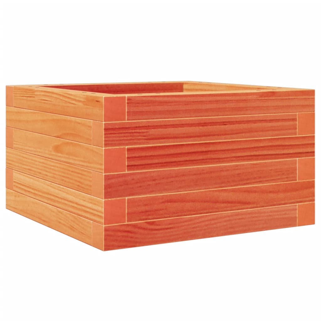 Plantenbak 40x40x23 cm massief grenenhout wasbruin is nu te koop bij PeponiXL, paradijselijk wonen!