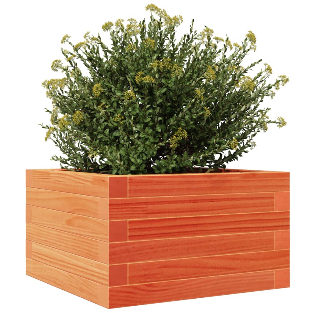 Plantenbak 40x40x23 cm massief grenenhout wasbruin is nu te koop bij PeponiXL, paradijselijk wonen!