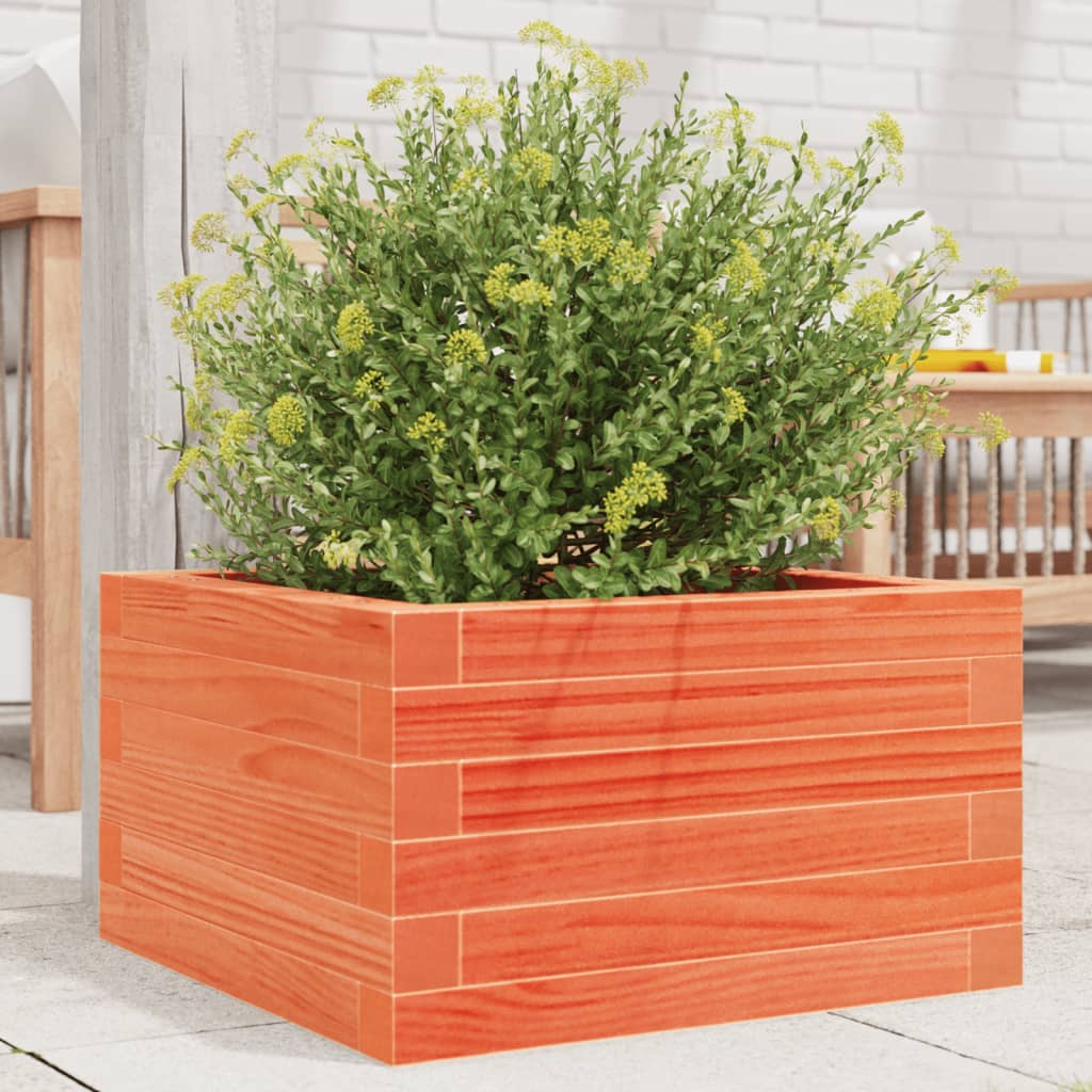 Plantenbak 40x40x23 cm massief grenenhout wasbruin is nu te koop bij PeponiXL, paradijselijk wonen!