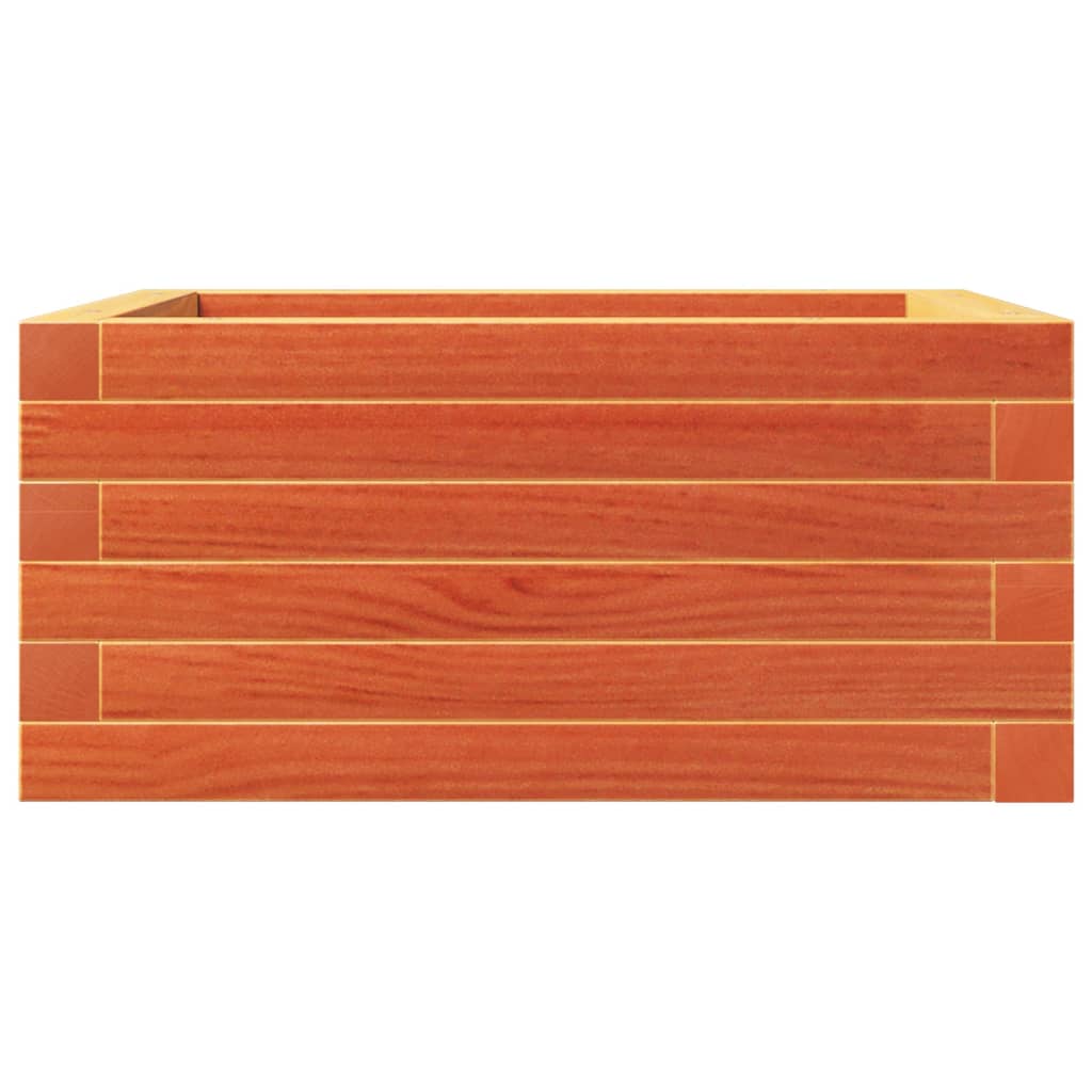 Plantenbak 50x50x23 cm massief grenenhout wasbruin is nu te koop bij PeponiXL, paradijselijk wonen!