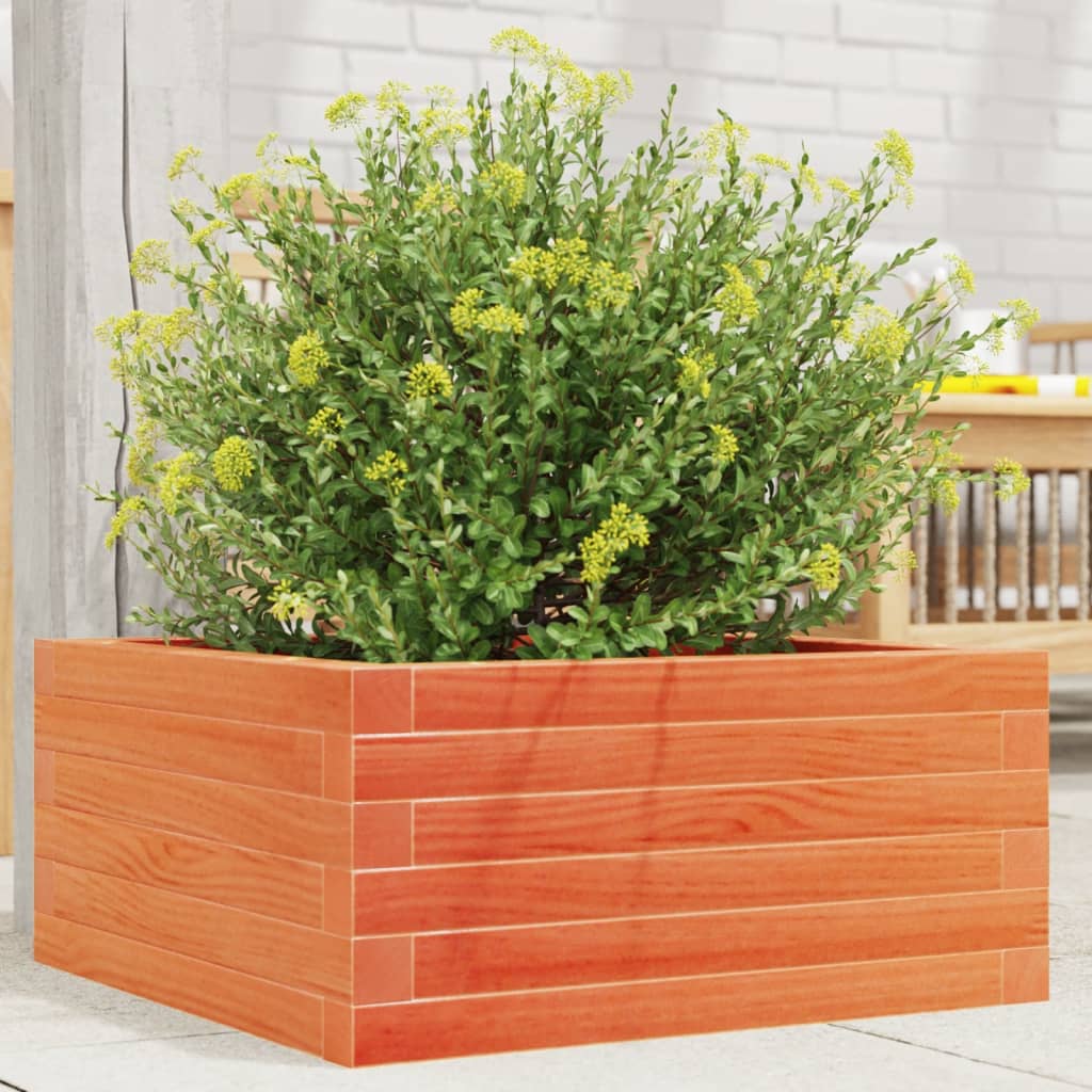 Plantenbak 50x50x23 cm massief grenenhout wasbruin is nu te koop bij PeponiXL, paradijselijk wonen!