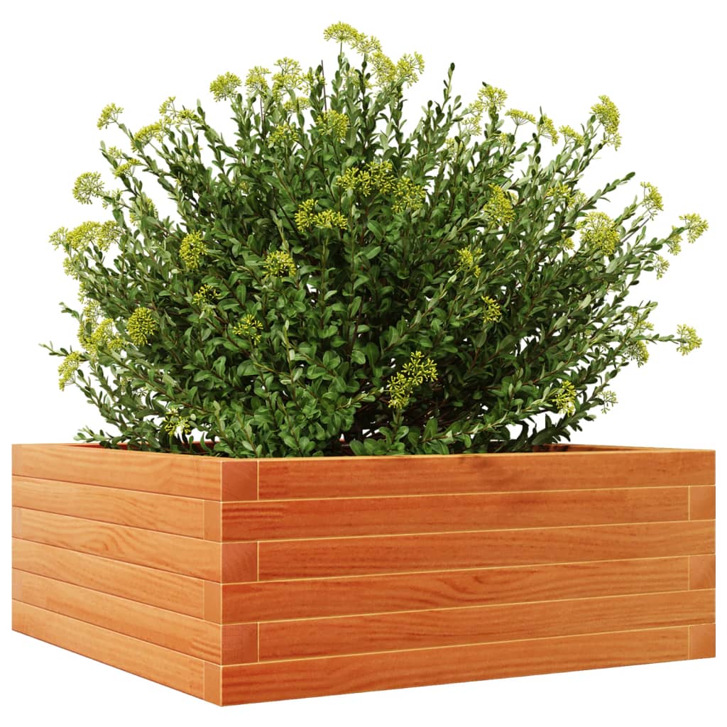 Plantenbak 60x60x23 cm massief grenenhout wasbruin is nu te koop bij PeponiXL, paradijselijk wonen!