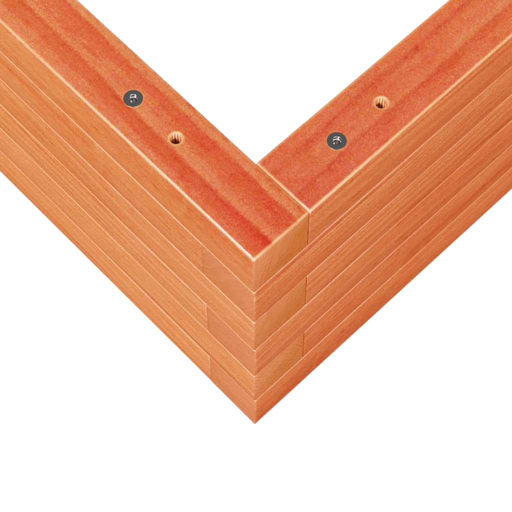 Plantenbak 60x60x23 cm massief grenenhout wasbruin is nu te koop bij PeponiXL, paradijselijk wonen!