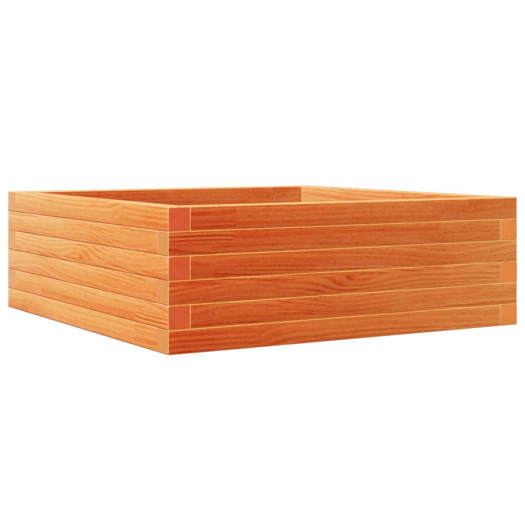Plantenbak 70x70x23 cm massief grenenhout wasbruin is nu te koop bij PeponiXL, paradijselijk wonen!
