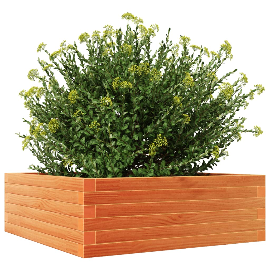 Plantenbak 70x70x23 cm massief grenenhout wasbruin is nu te koop bij PeponiXL, paradijselijk wonen!