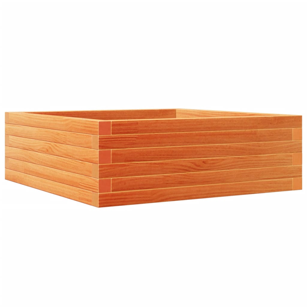Plantenbak 70x70x23 cm massief grenenhout wasbruin is nu te koop bij PeponiXL, paradijselijk wonen!