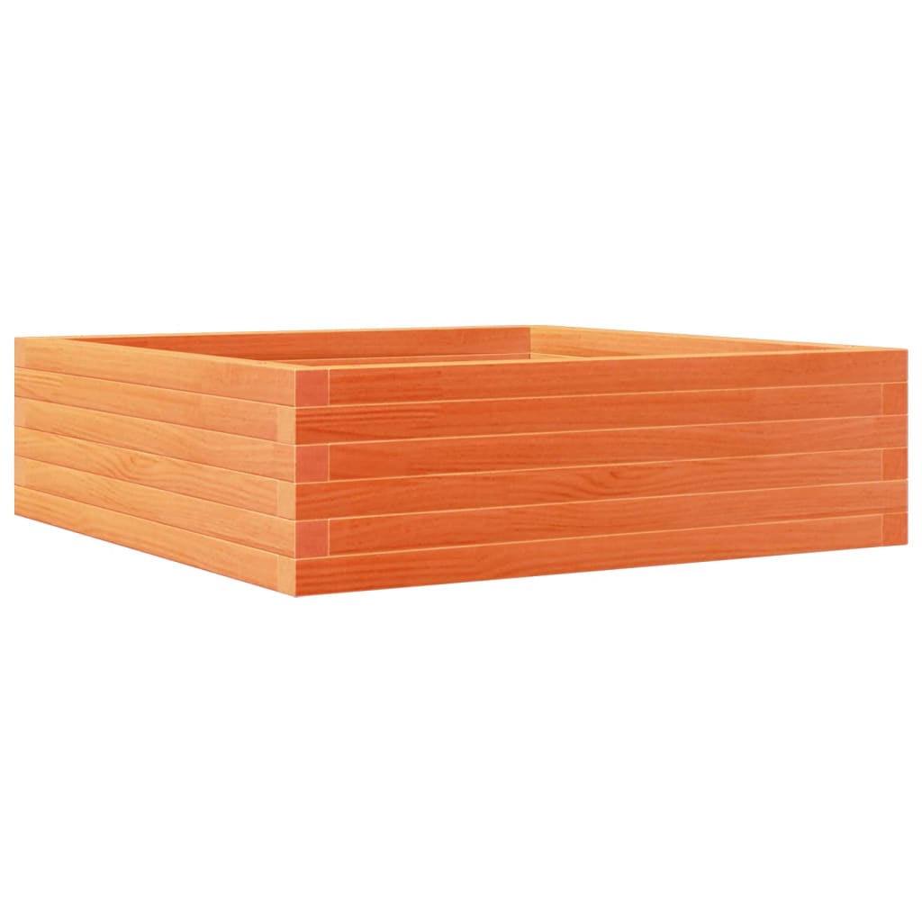 Plantenbak 80x80x23 cm massief grenenhout wasbruin is nu te koop bij PeponiXL, paradijselijk wonen!