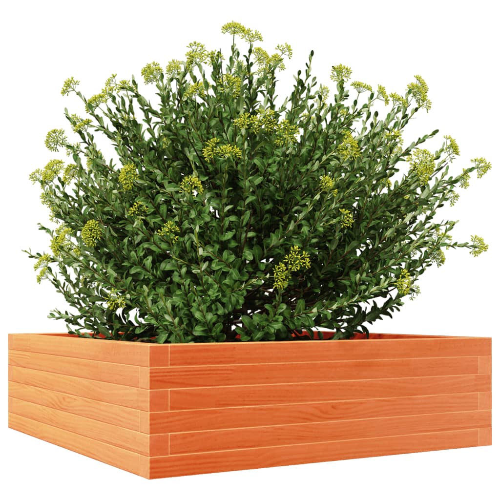 Plantenbak 80x80x23 cm massief grenenhout wasbruin is nu te koop bij PeponiXL, paradijselijk wonen!