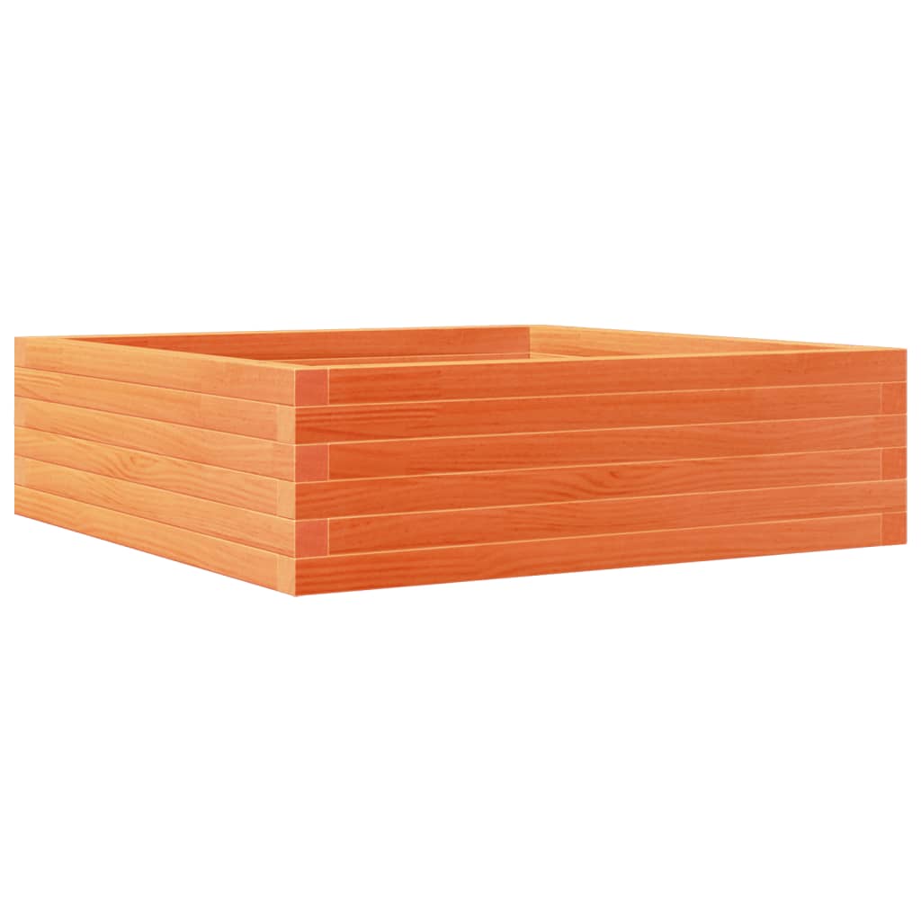 Plantenbak 80x80x23 cm massief grenenhout wasbruin is nu te koop bij PeponiXL, paradijselijk wonen!