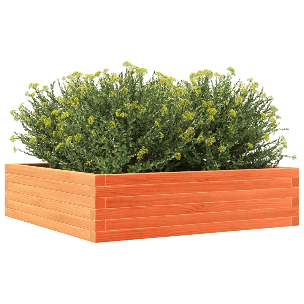 Plantenbak 90x90x23 cm massief grenenhout wasbruin is nu te koop bij PeponiXL, paradijselijk wonen!