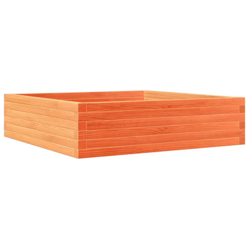 Plantenbak 90x90x23 cm massief grenenhout wasbruin is nu te koop bij PeponiXL, paradijselijk wonen!