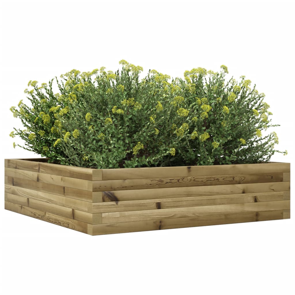 Plantenbak 90x90x23 cm geïmpregneerd grenenhout is nu te koop bij PeponiXL, paradijselijk wonen!