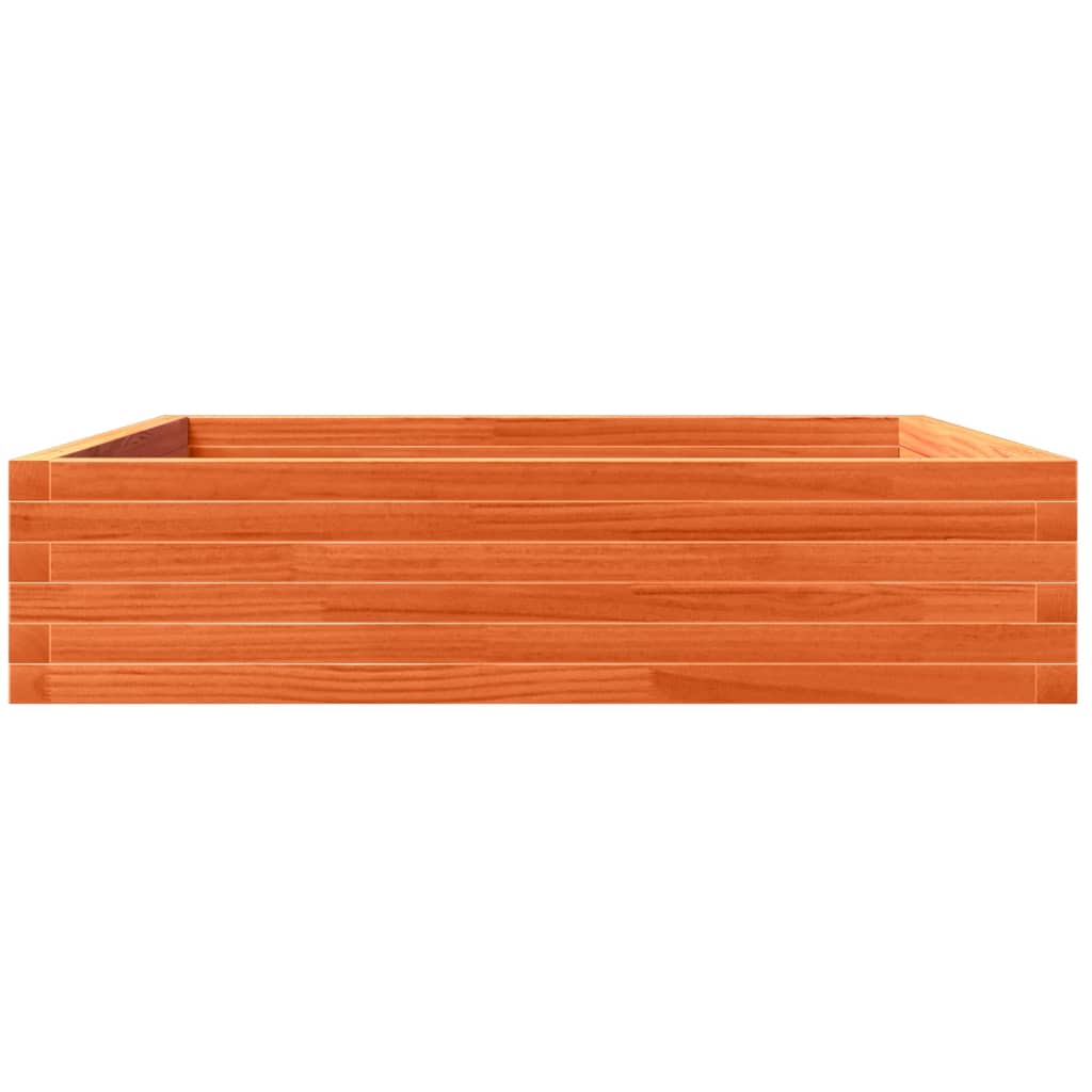 Plantenbak 100x100x23 cm massief grenenhout wasbruin is nu te koop bij PeponiXL, paradijselijk wonen!