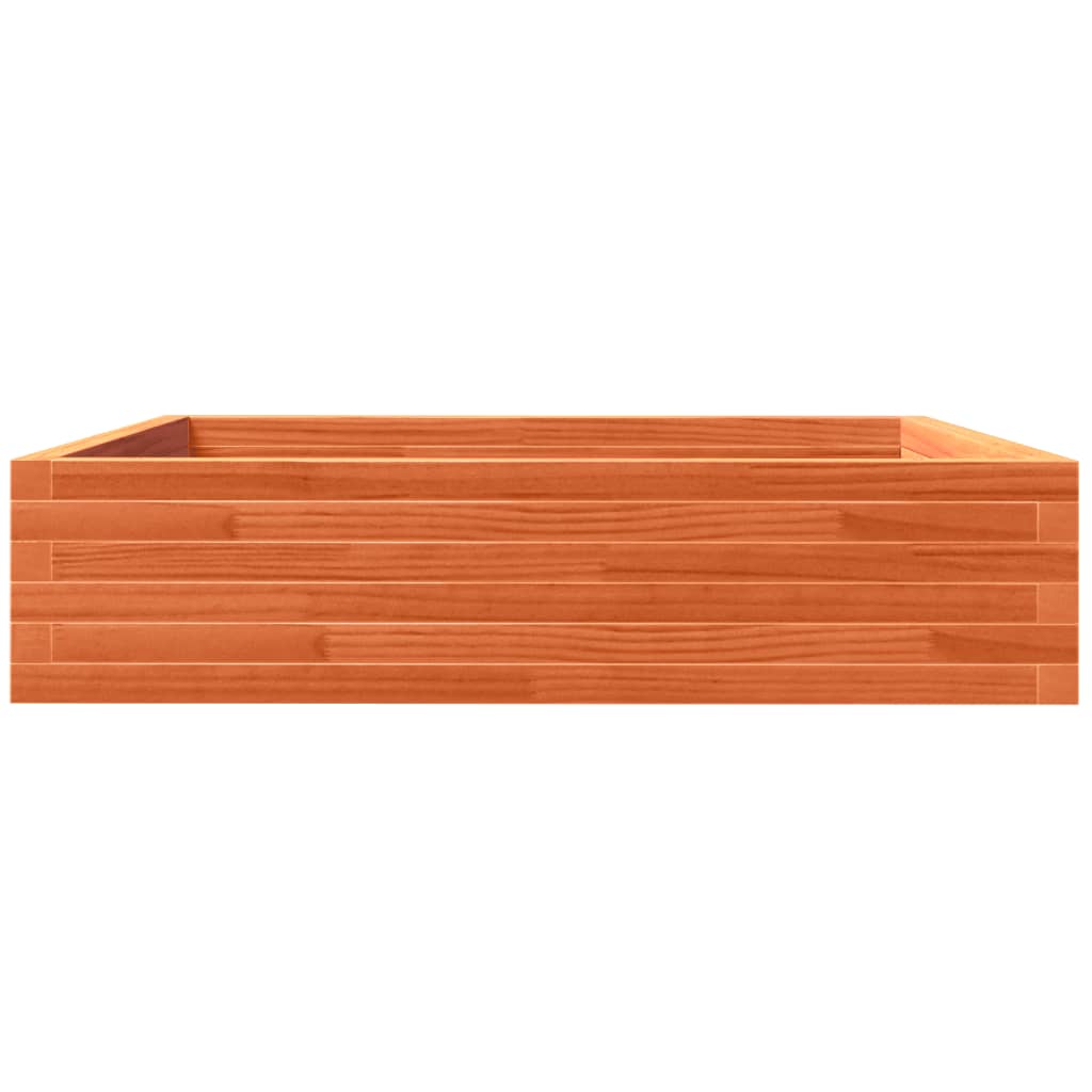Plantenbak 100x100x23 cm massief grenenhout wasbruin is nu te koop bij PeponiXL, paradijselijk wonen!