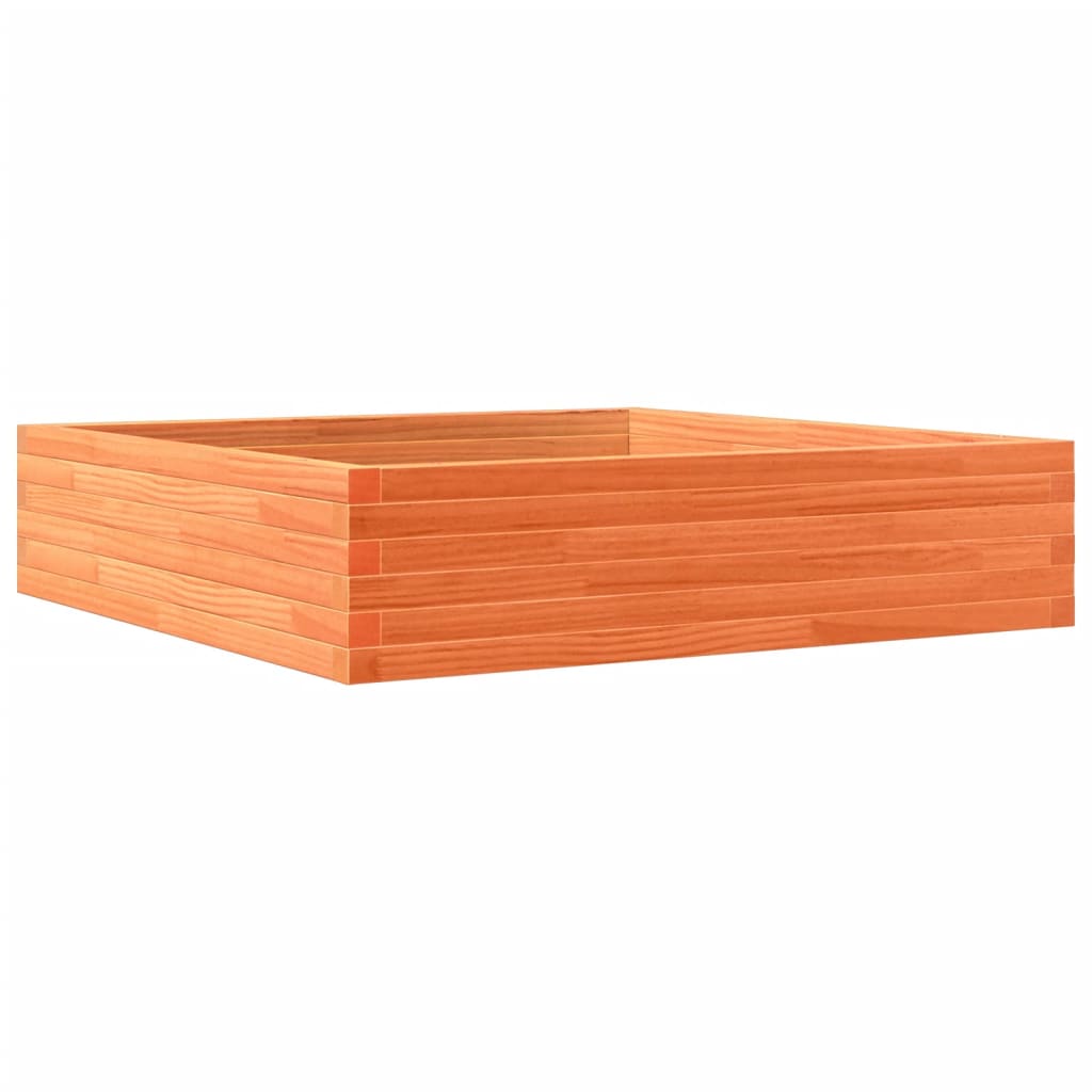 Plantenbak 100x100x23 cm massief grenenhout wasbruin is nu te koop bij PeponiXL, paradijselijk wonen!