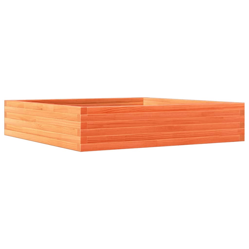 Plantenbak 110x110x23 cm massief grenenhout wasbruin is nu te koop bij PeponiXL, paradijselijk wonen!