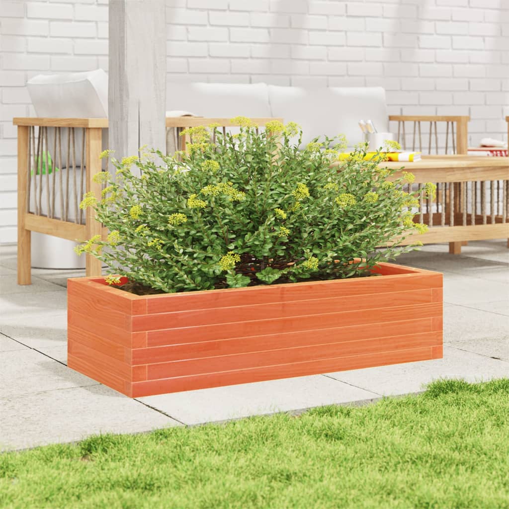 Plantenbak 90x40x23 cm massief grenenhout wasbruin is nu te koop bij PeponiXL, paradijselijk wonen!