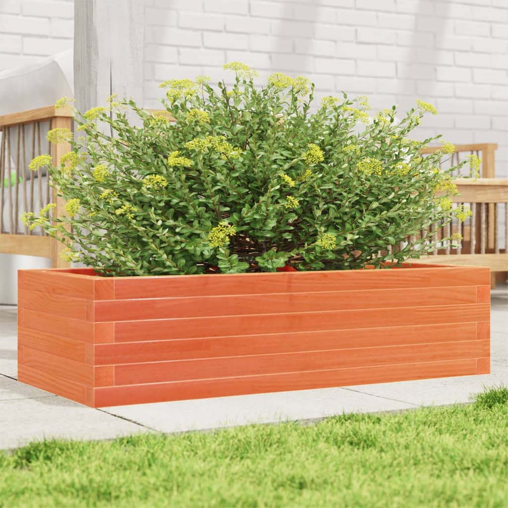 Plantenbak 90x40x23 cm massief grenenhout wasbruin is nu te koop bij PeponiXL, paradijselijk wonen!