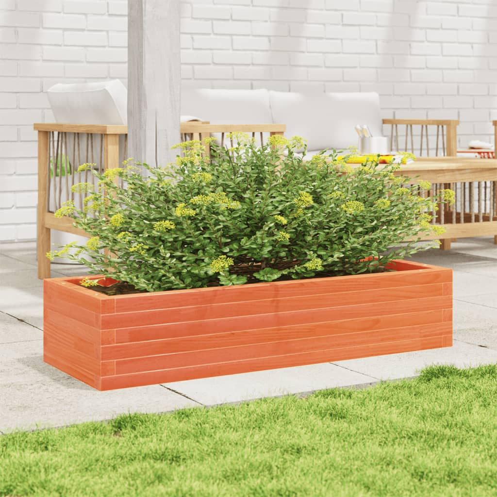 Plantenbak 110x40x23 cm massief grenenhout wasbruin is nu te koop bij PeponiXL, paradijselijk wonen!