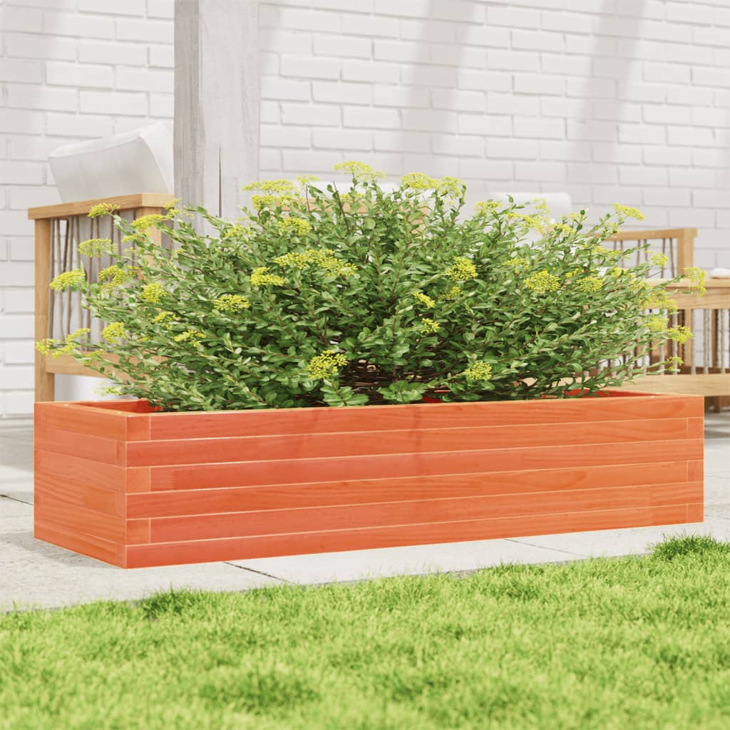 Plantenbak 110x40x23 cm massief grenenhout wasbruin is nu te koop bij PeponiXL, paradijselijk wonen!