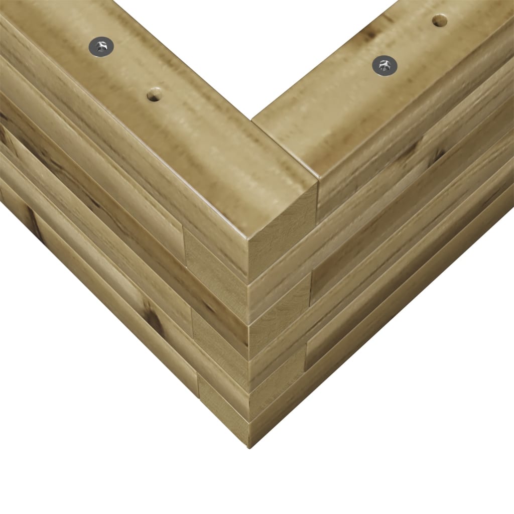 Plantenbak 90x60x23 cm geïmpregneerd grenenhout is nu te koop bij PeponiXL, paradijselijk wonen!