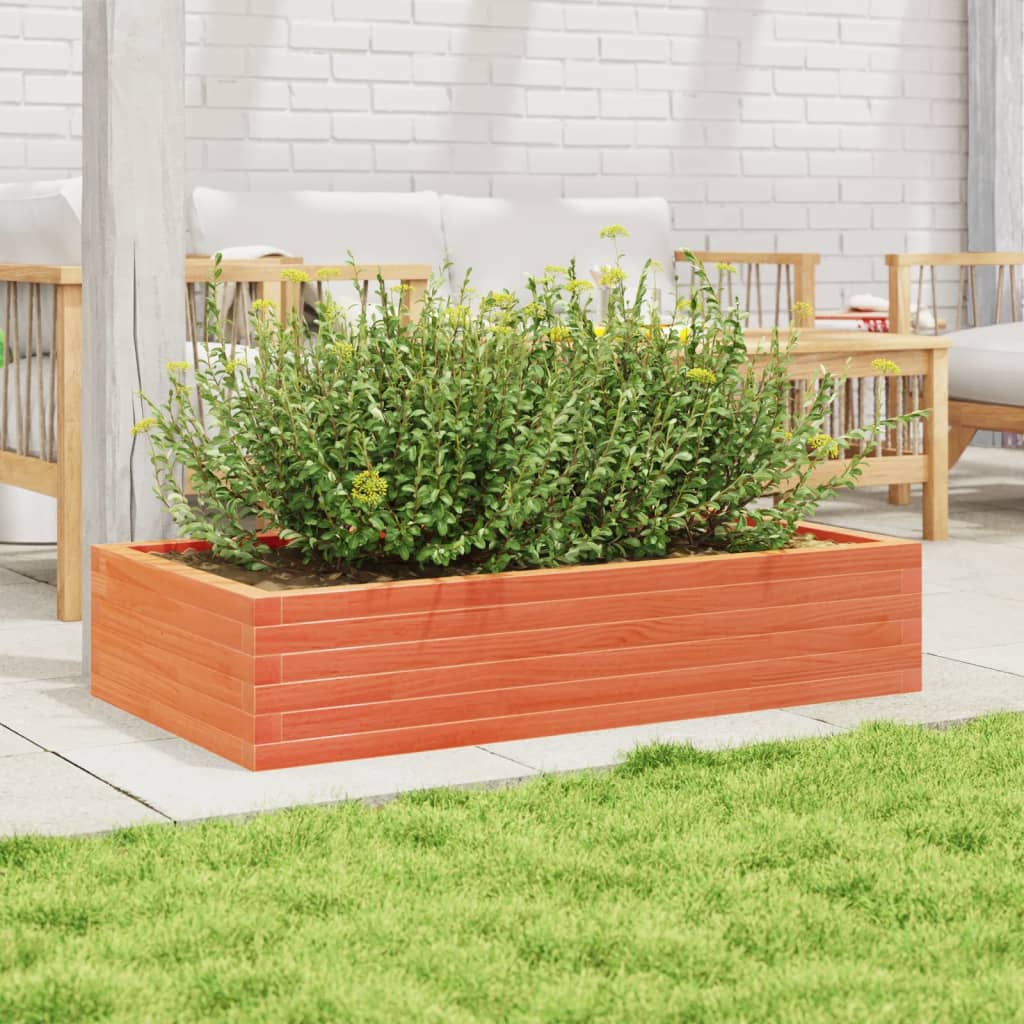Plantenbak 110x60x23 cm massief grenenhout wasbruin is nu te koop bij PeponiXL, paradijselijk wonen!