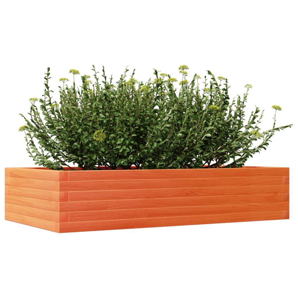 Plantenbak 110x60x23 cm massief grenenhout wasbruin is nu te koop bij PeponiXL, paradijselijk wonen!