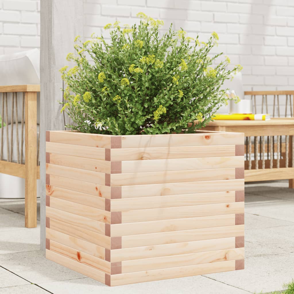 Plantenbak 50x50x45,5 cm massief grenenhout is nu te koop bij PeponiXL, paradijselijk wonen!
