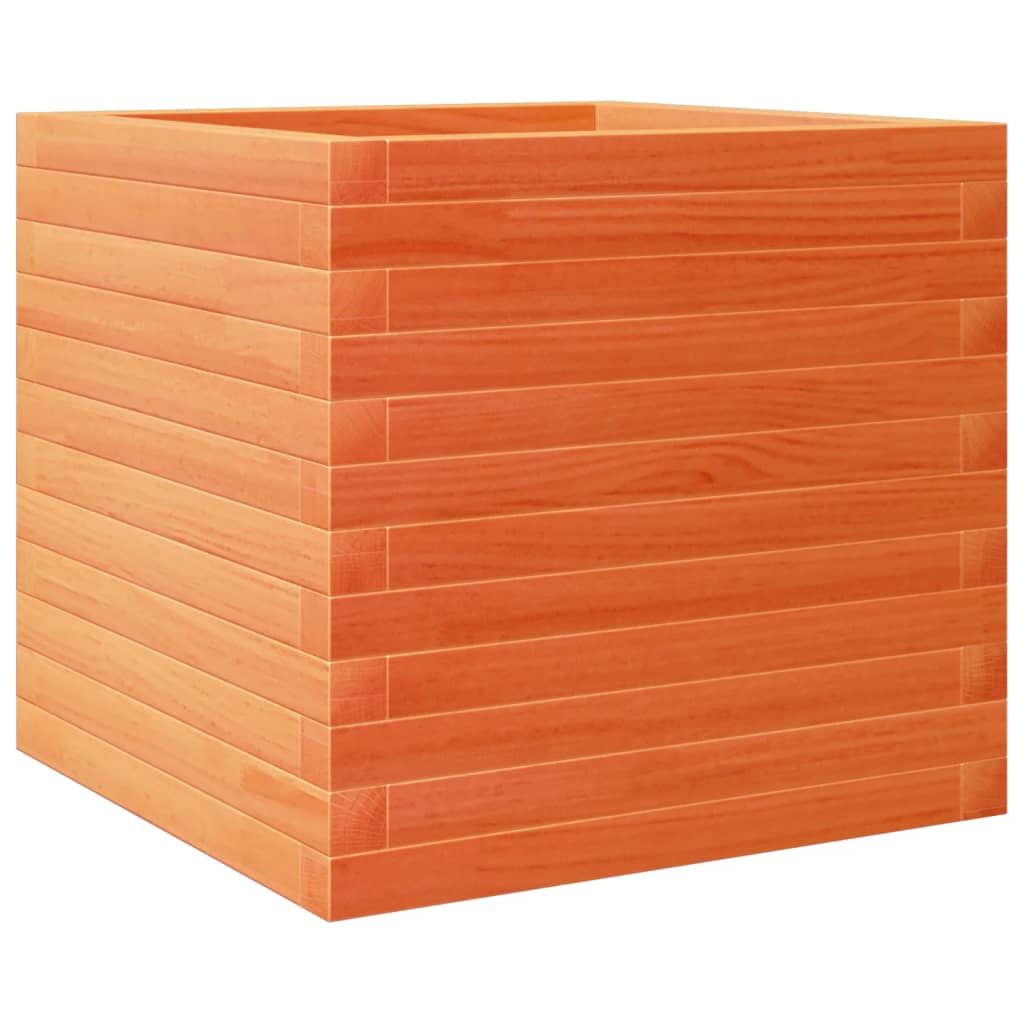 Plantenbak 50x50x45,5 cm massief grenenhout wasbruin is nu te koop bij PeponiXL, paradijselijk wonen!