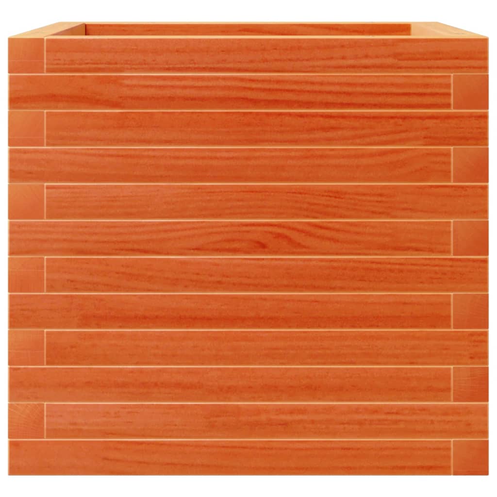 Plantenbak 50x50x45,5 cm massief grenenhout wasbruin is nu te koop bij PeponiXL, paradijselijk wonen!