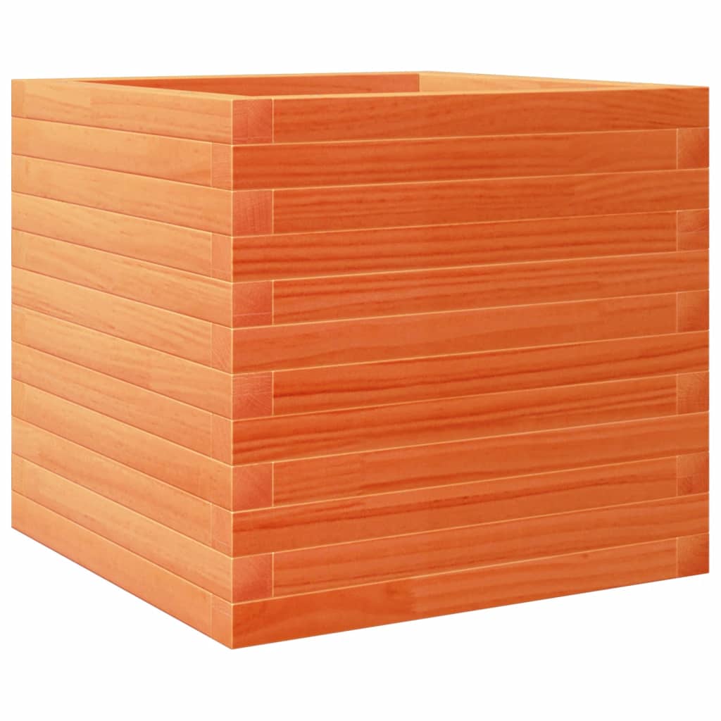 Plantenbak 50x50x45,5 cm massief grenenhout wasbruin is nu te koop bij PeponiXL, paradijselijk wonen!