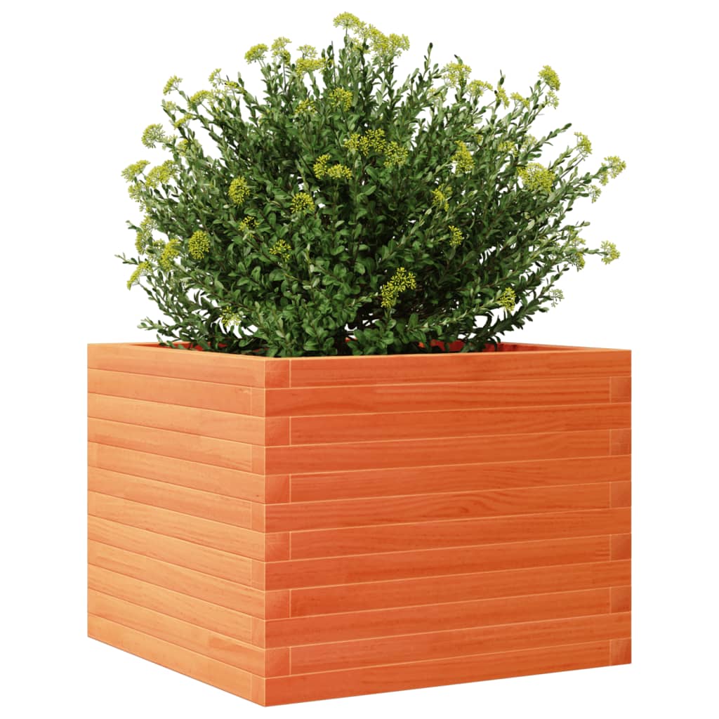Plantenbak 60x60x45,5 cm massief grenenhout wasbruin is nu te koop bij PeponiXL, paradijselijk wonen!