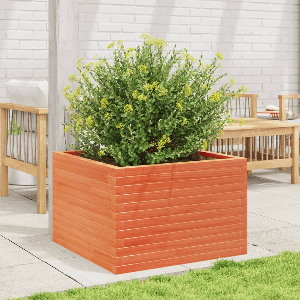 Plantenbak 70x70x45,5 cm massief grenenhout wasbruin is nu te koop bij PeponiXL, paradijselijk wonen!