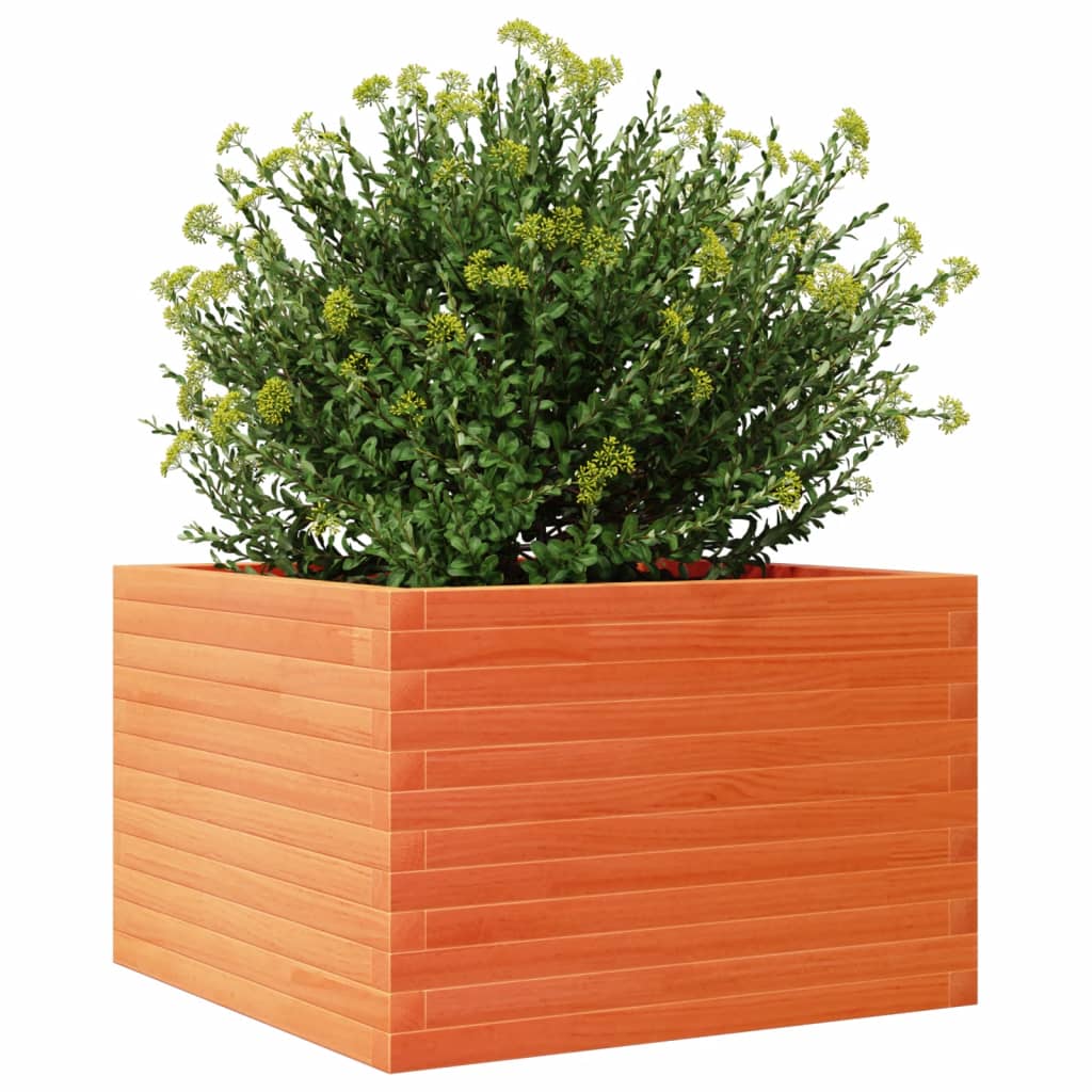 Plantenbak 70x70x45,5 cm massief grenenhout wasbruin is nu te koop bij PeponiXL, paradijselijk wonen!