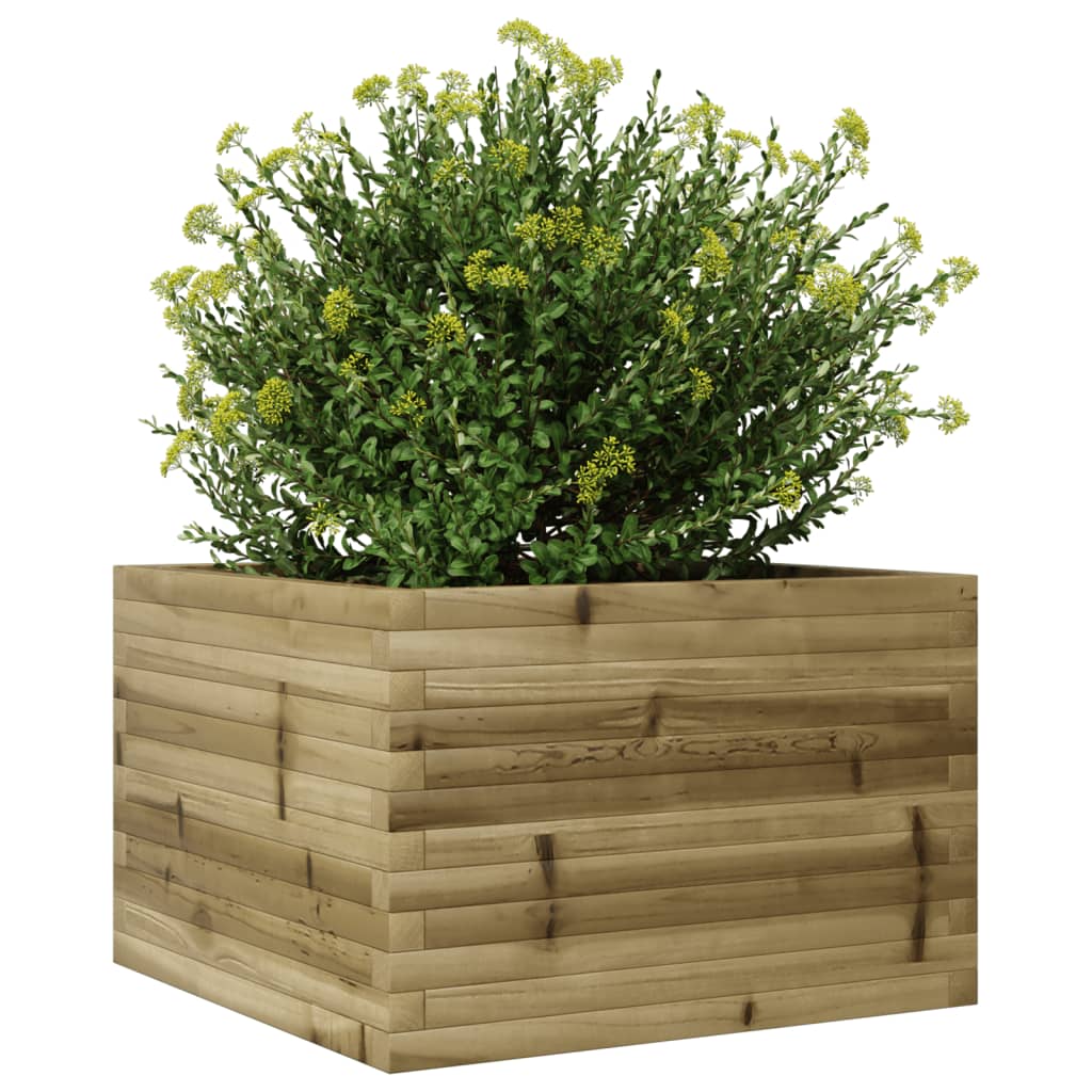 Plantenbak 70x70x45,5 cm geïmpregneerd grenenhout is nu te koop bij PeponiXL, paradijselijk wonen!