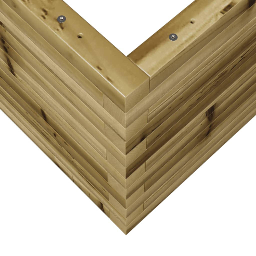 Plantenbak 70x70x45,5 cm geïmpregneerd grenenhout is nu te koop bij PeponiXL, paradijselijk wonen!