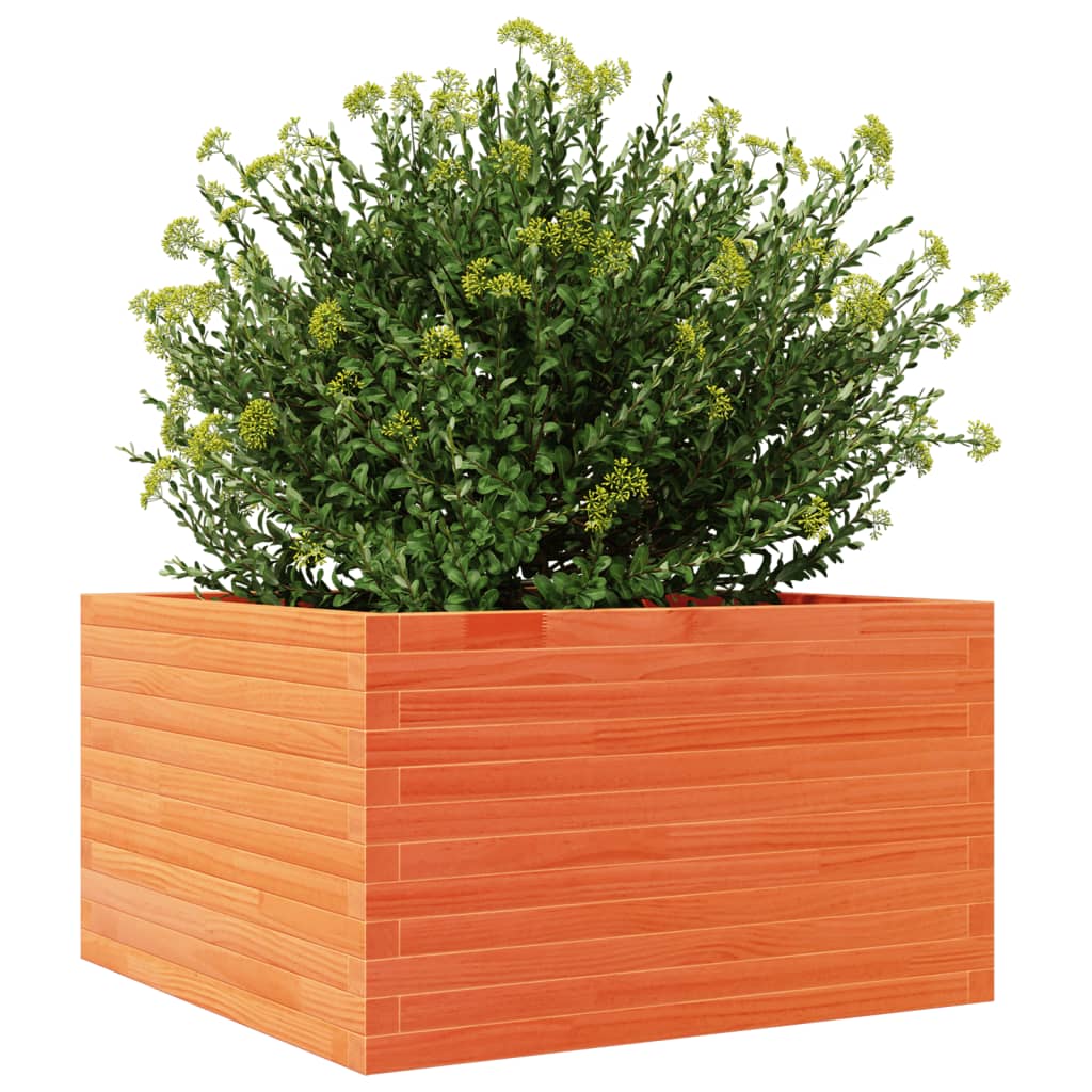 Plantenbak 80x80x45,5 cm massief grenenhout wasbruin is nu te koop bij PeponiXL, paradijselijk wonen!