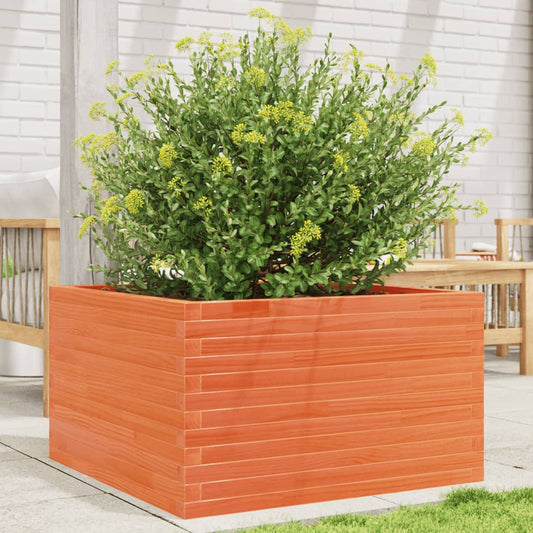 Plantenbak 80x80x45,5 cm massief grenenhout wasbruin is nu te koop bij PeponiXL, paradijselijk wonen!