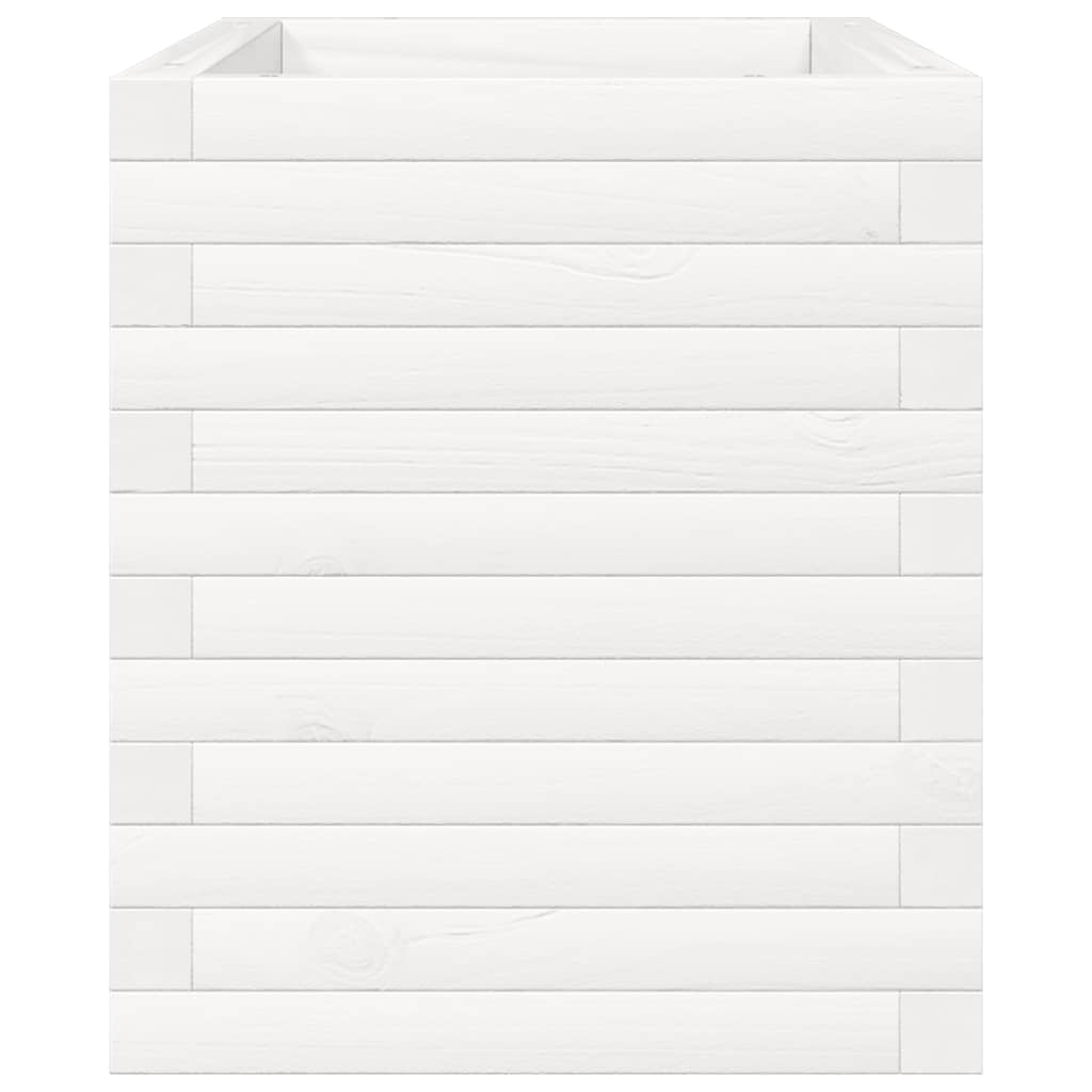Plantenbak 70x40x45,5 cm massief grenenhout wit is nu te koop bij PeponiXL, paradijselijk wonen!