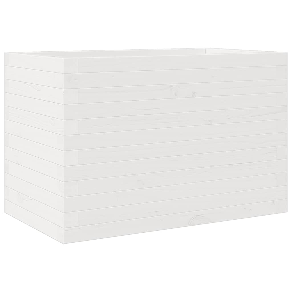 Plantenbak 70x40x45,5 cm massief grenenhout wit is nu te koop bij PeponiXL, paradijselijk wonen!