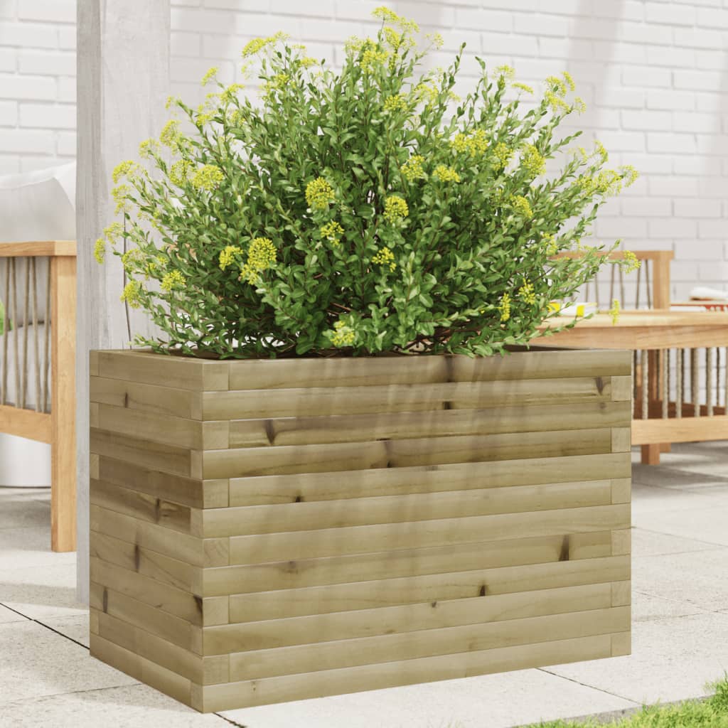Plantenbak 70x40x45,5 cm geïmpregneerd grenenhout is nu te koop bij PeponiXL, paradijselijk wonen!