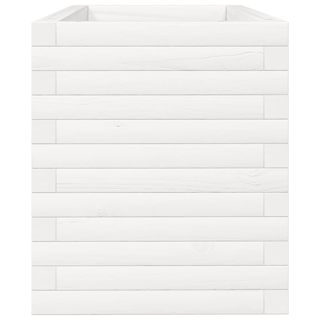 Plantenbak 90x40x45,5 cm massief grenenhout wit is nu te koop bij PeponiXL, paradijselijk wonen!